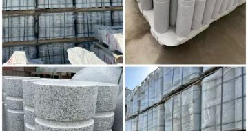 绥化 芝麻白花岗岩挡车柱、隔离柱多少钱