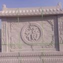 绥化 芝麻白花岗岩屏风，照壁，影壁