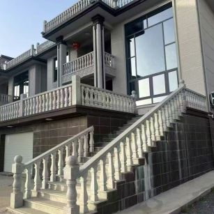 绥化 芝麻白别墅阳台栏杆，楼梯栏杆