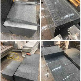 绥化 芝麻黑地铺石材