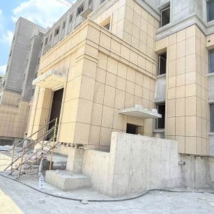 绥化 黄金麻干挂，工地实拍