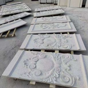 绥化 芝麻白干挂雕花板