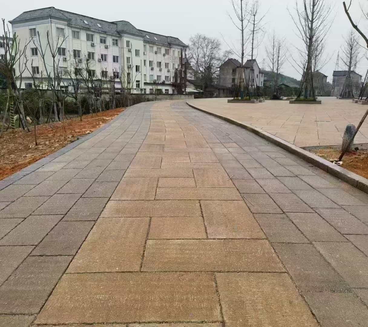 绥化仿古石铺装效果