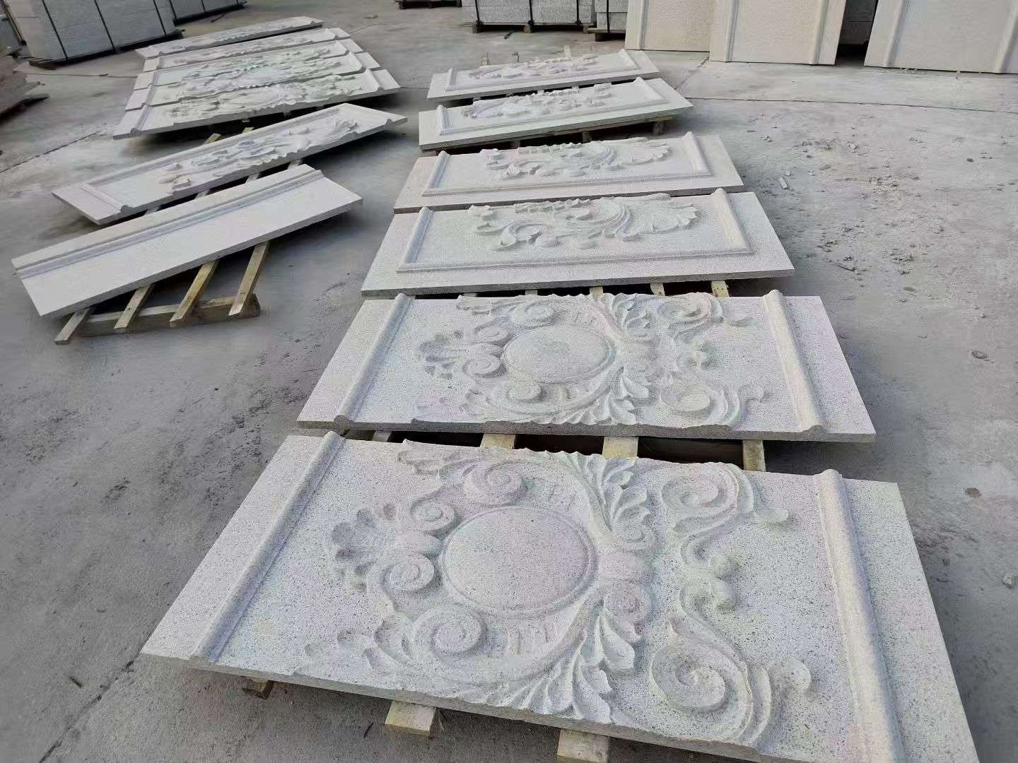 绥化 芝麻白干挂雕花板