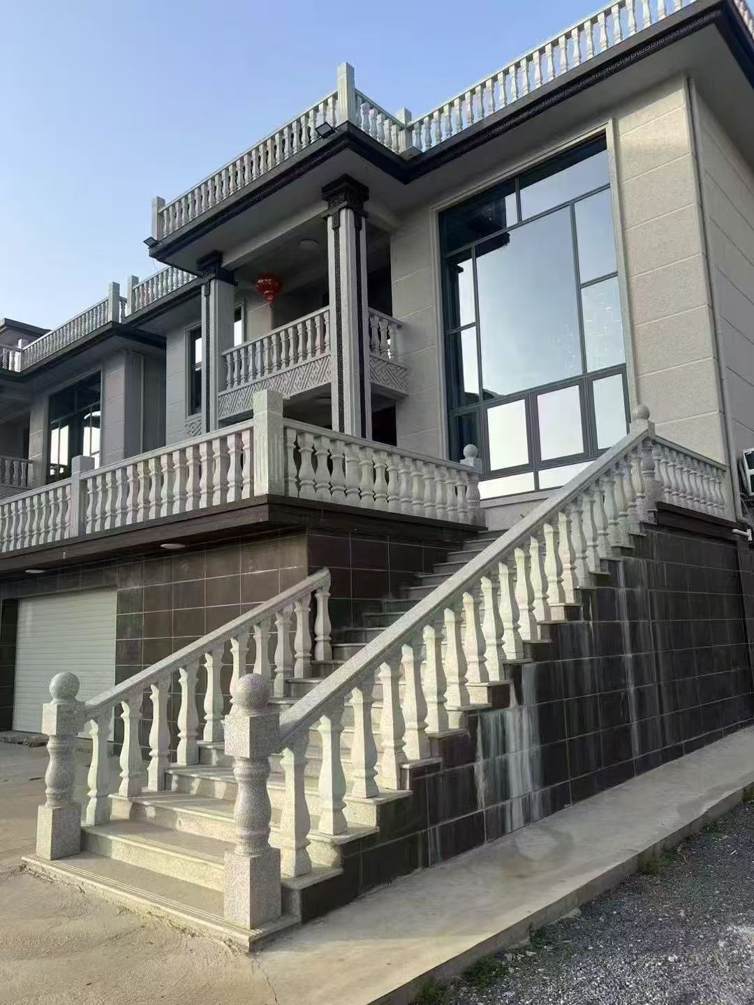 绥化 芝麻白别墅阳台栏杆，楼梯栏杆