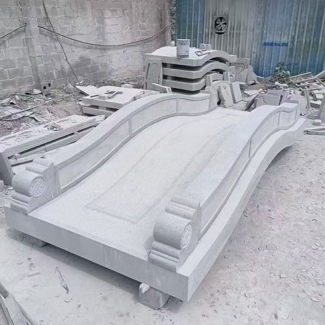 绥化 芝麻灰花岗岩园林景观 小石桥