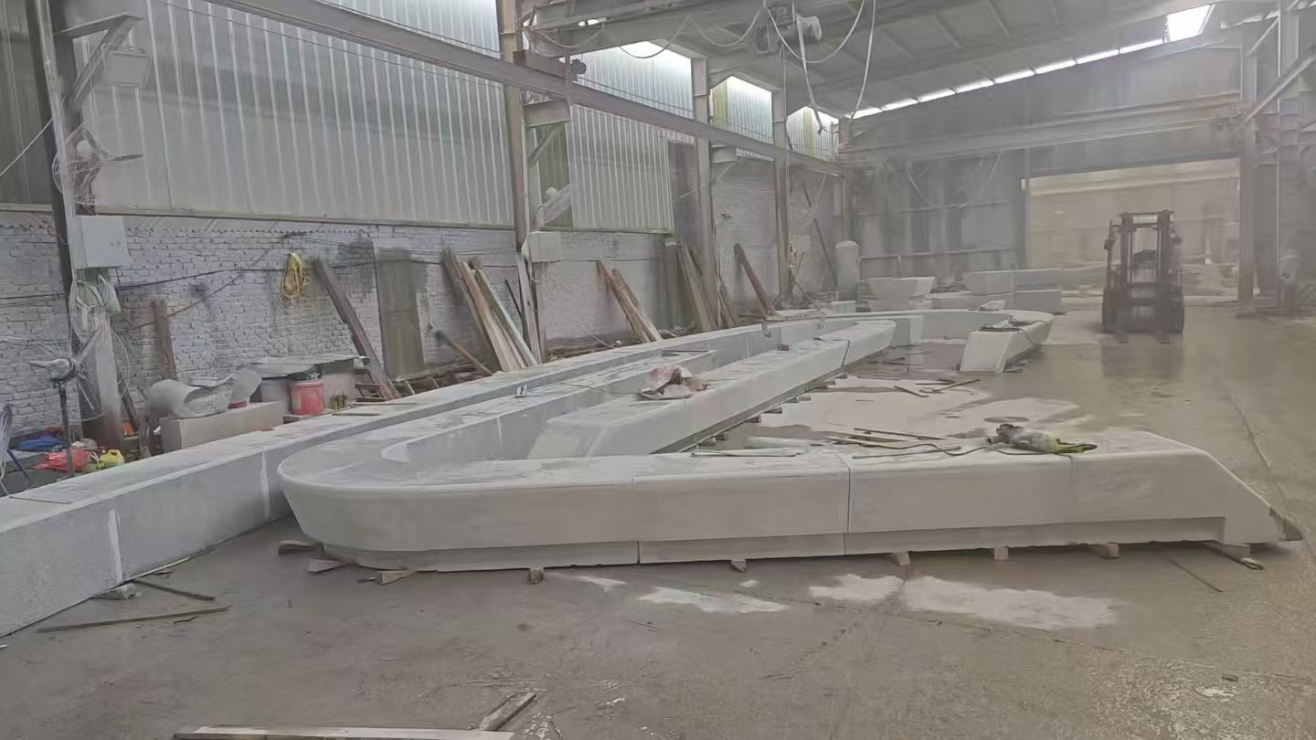 绥化 花岗岩整石坐凳拼装