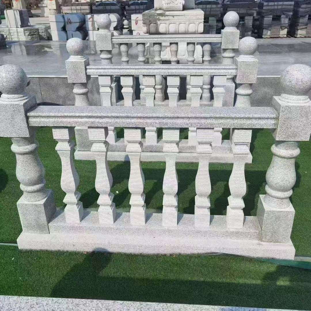 绥化 别墅石材栏杆特写